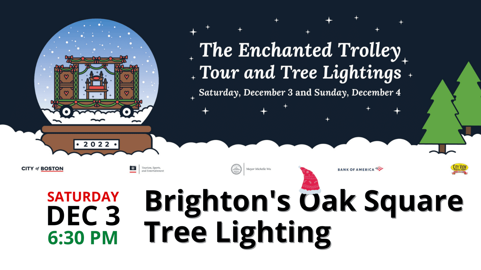 Brighton's Oak Square Tree Lighting Brighton Main Streets